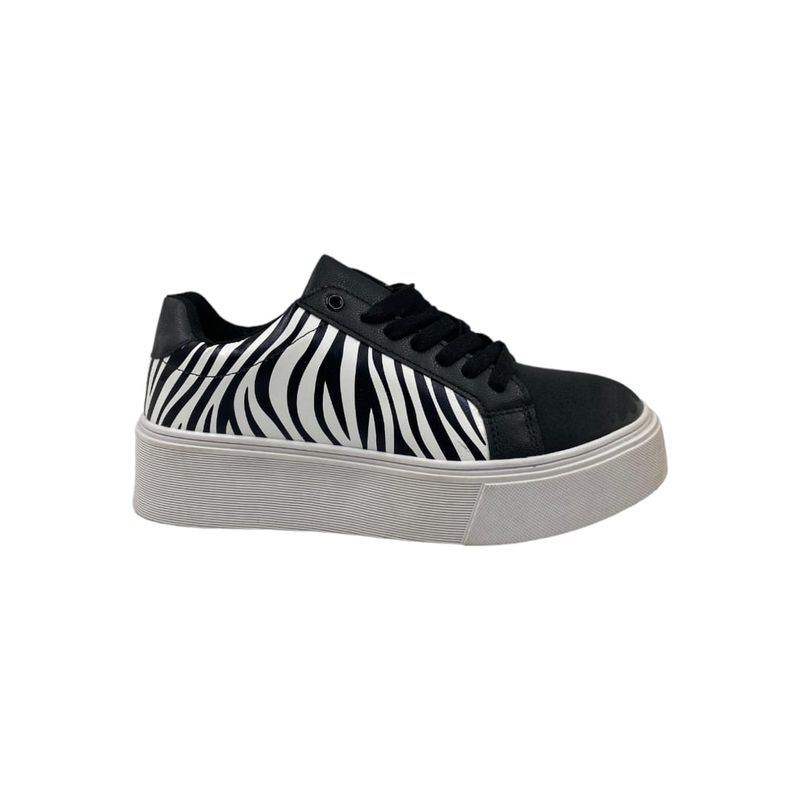 HERIEL - Zapatilla Negra Print Mujer