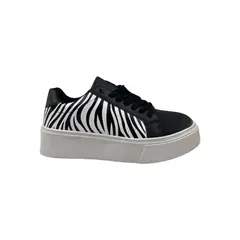 HERIEL - Zapatilla Negra Print Mujer