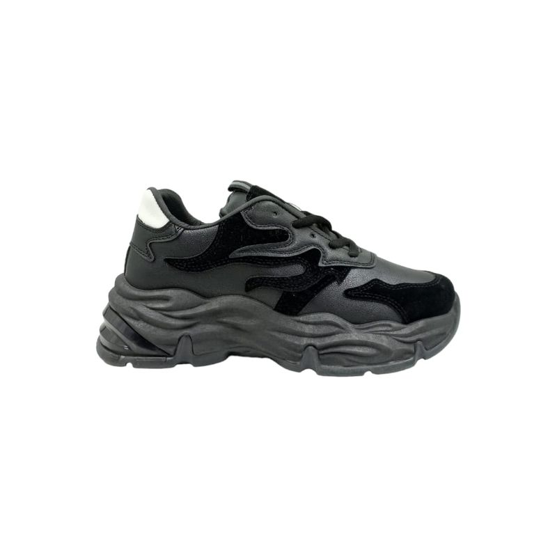 HERIEL - Zapatilla Negra Plataforma Mujer
