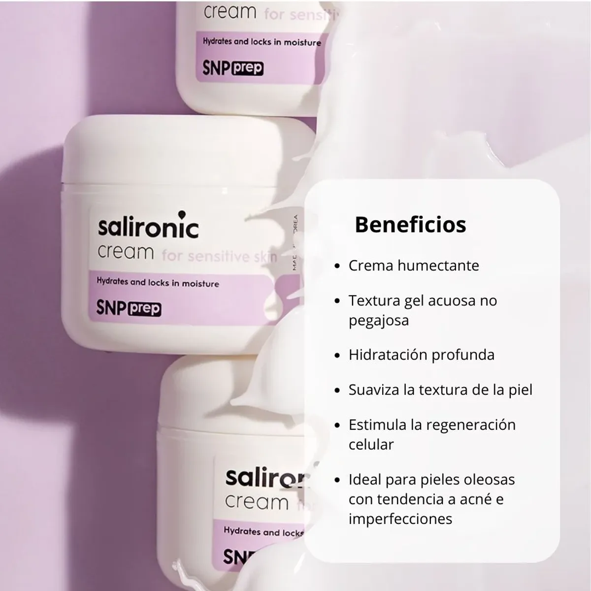 SNP - Salironic Cream - Bha Ácido Hialurónico - Cosmética Coreana