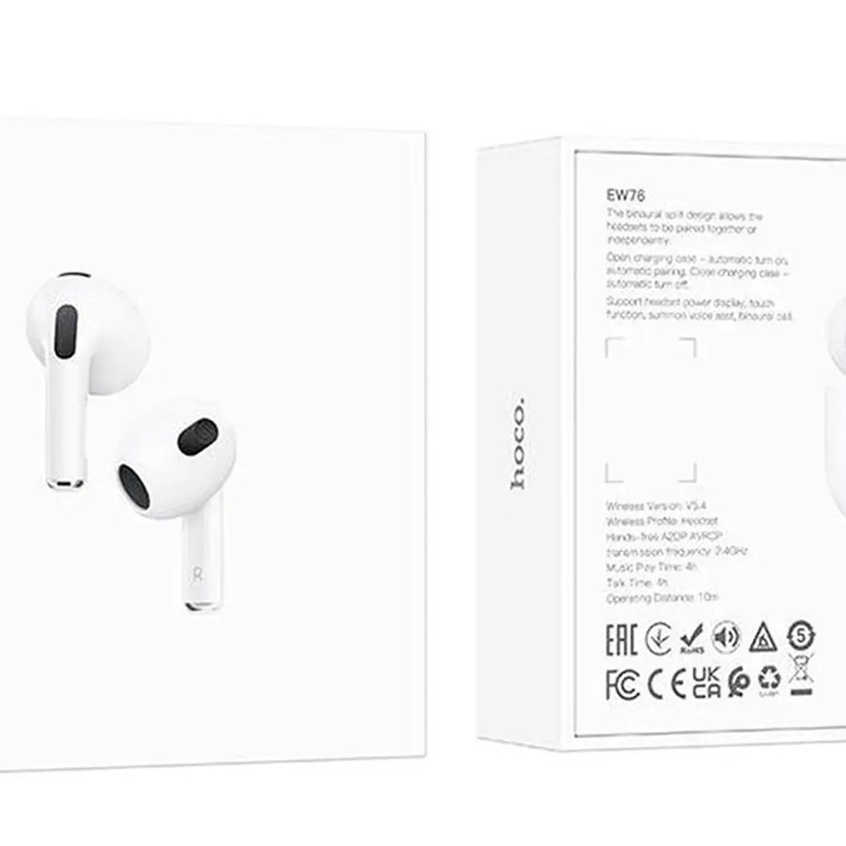 HOCO - Audífonos Bluetooth In Ear Hoco Ew76 Blanco