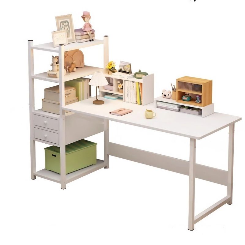 MUNDO MAGIA - Organizador Escritorio Con 2 Cajones Mesa Color Blanco