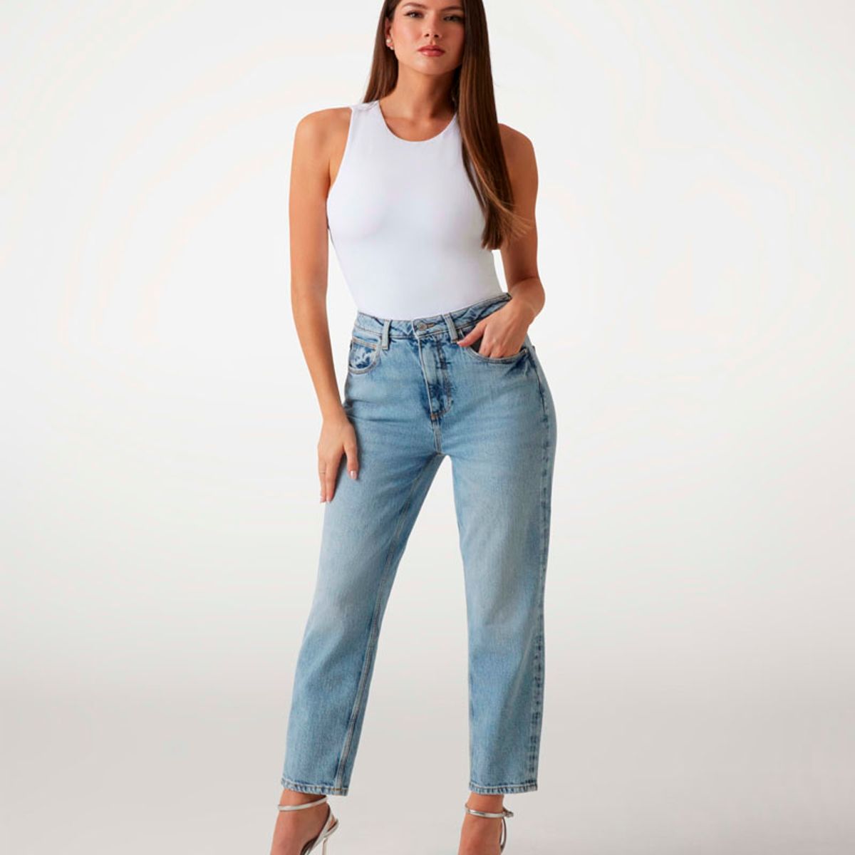 GUESS - Jeans Mom Jean Azul Guess