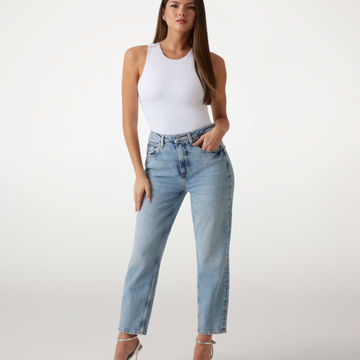 GUESS - Jeans Mom Jean Azul Guess