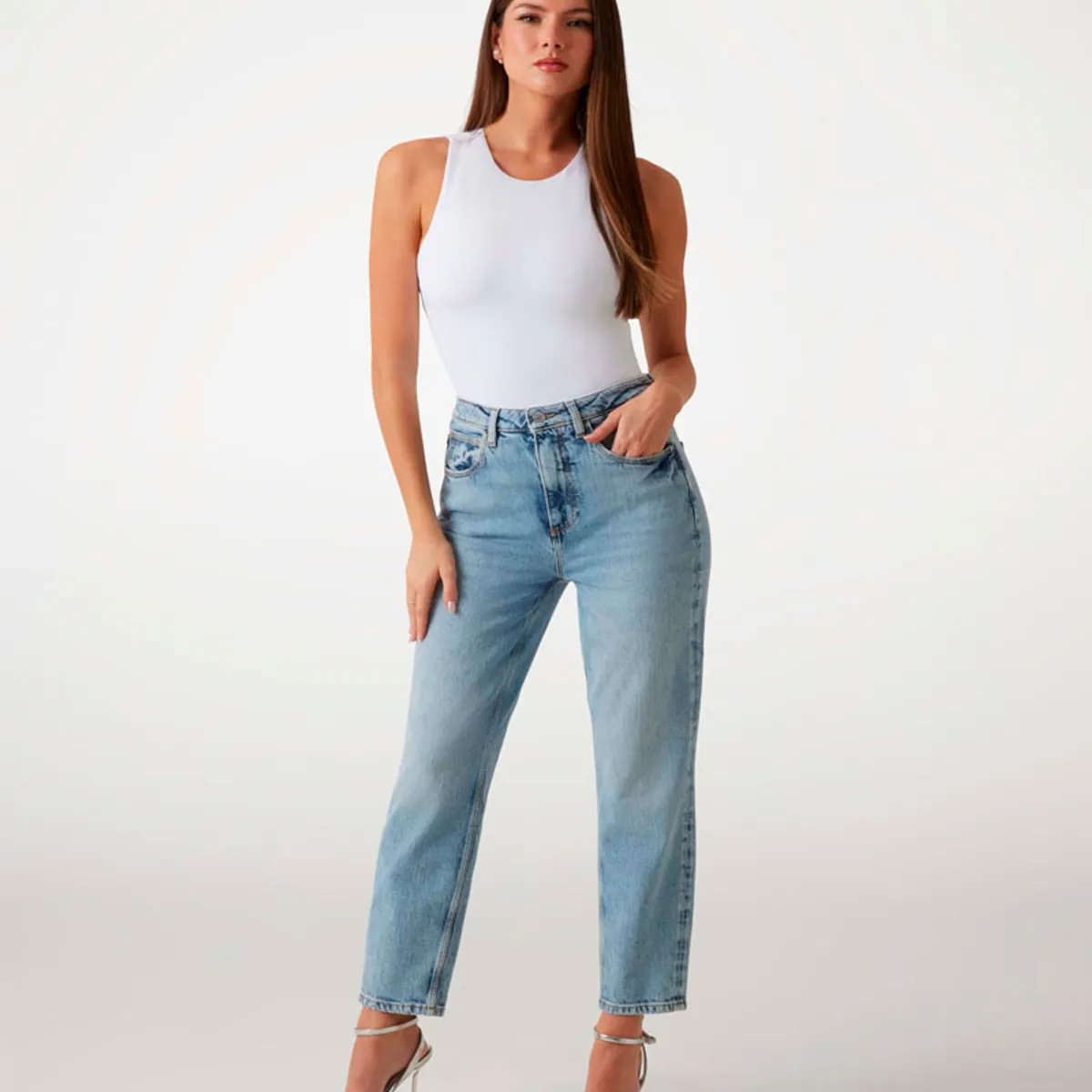 GUESS - Jeans Mom Jean Azul Guess