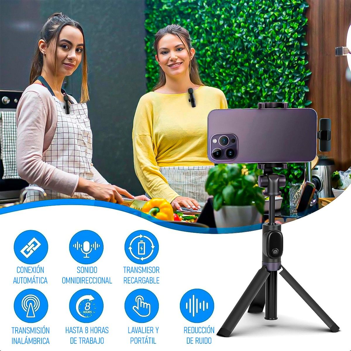 GENERICO - Microfono Inalambrico Microfono Celular Microfonos Lavalier