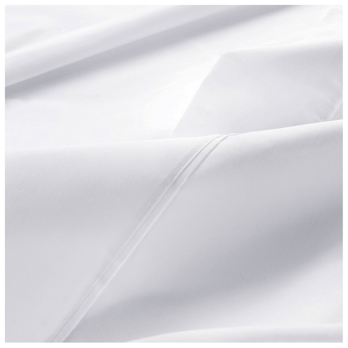 KEYHOME - Juego de Sábanas Blancas 144 Hilos 1.5 plaza