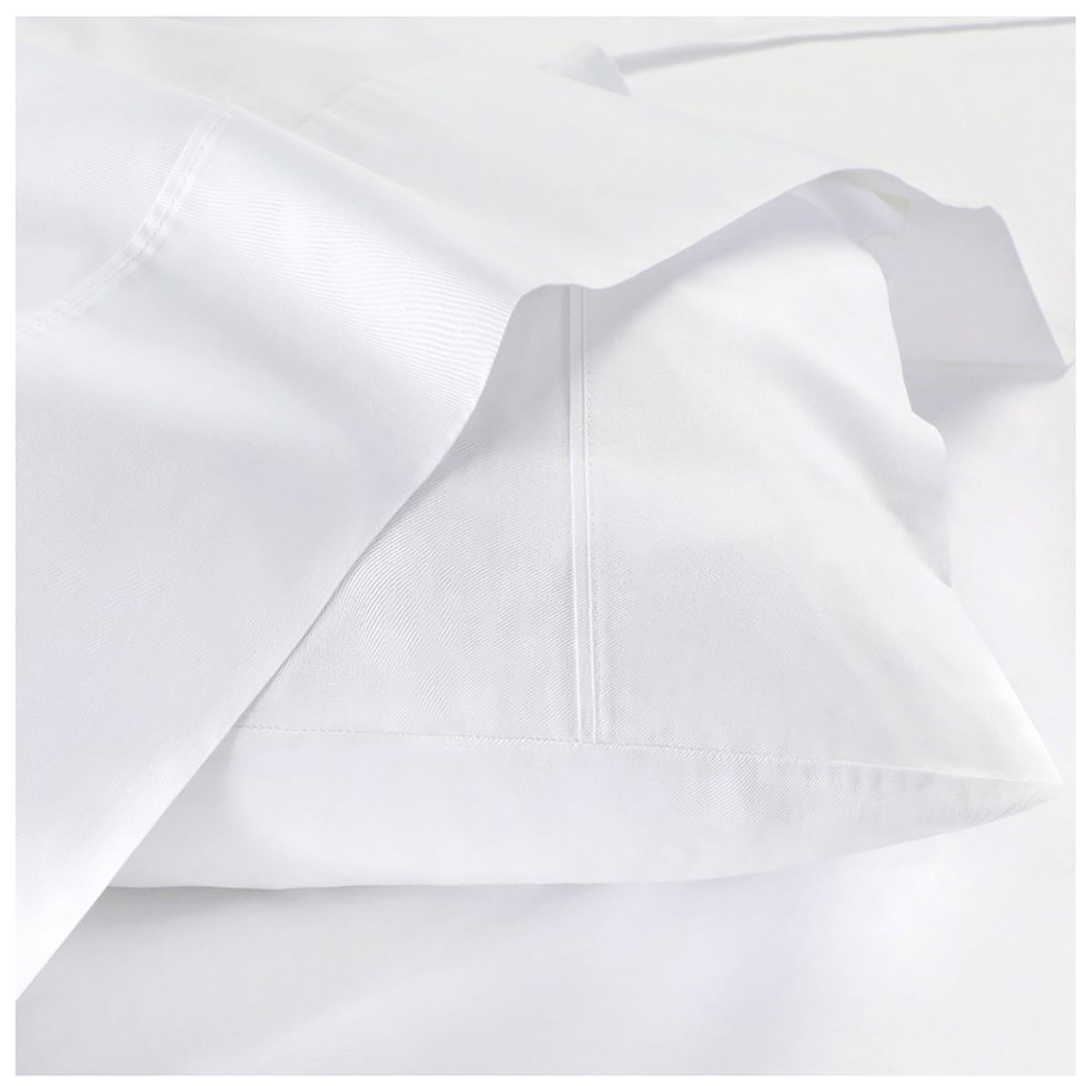 KEYHOME - Juego de Sábanas Blancas 144 Hilos 1.5 plaza