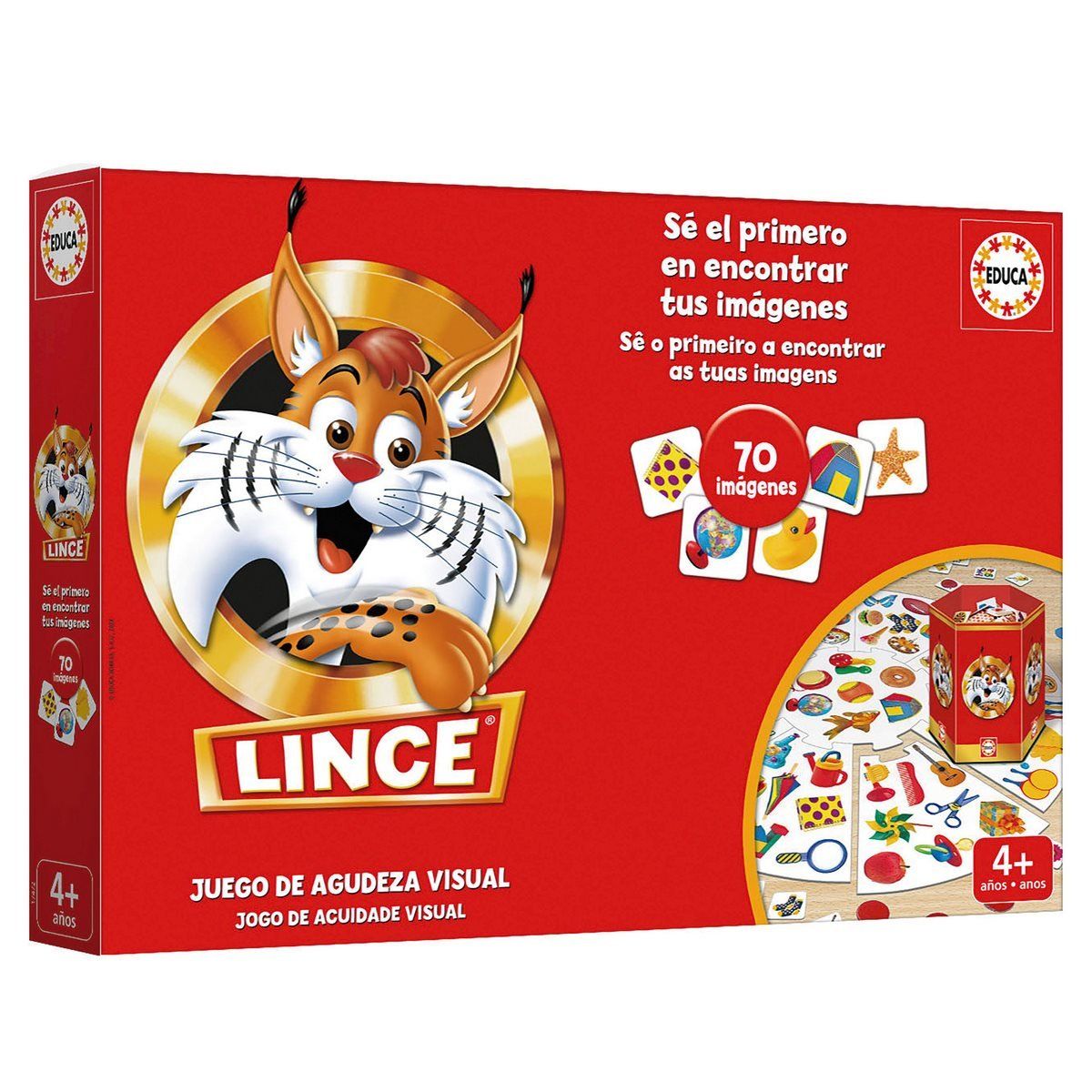 EDUCA - Juego de mesa EDUCA Ojo de Lince 70 imágenes didáctico