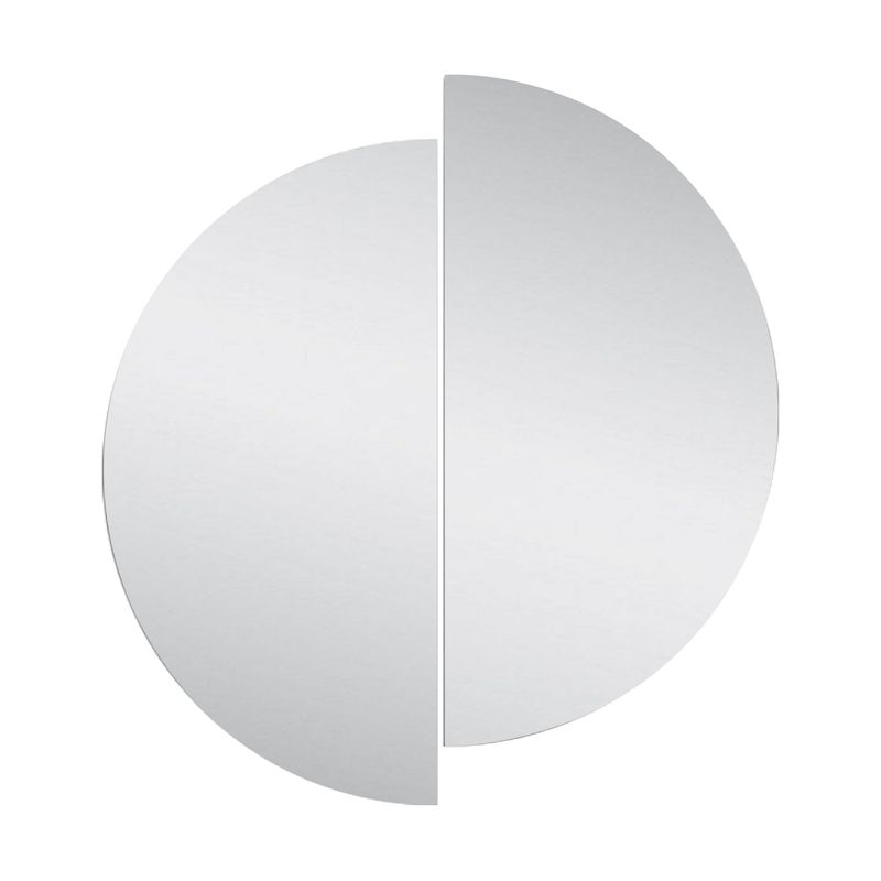 FMFURNITURE - Espejo Circular Dividido 60x60
