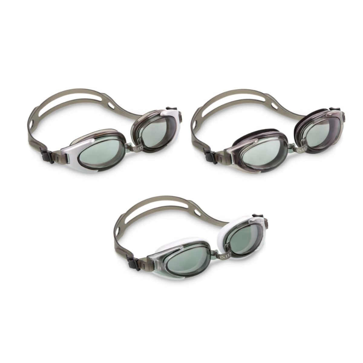INTEX - Lentes de Natación Adult INTEX 14+ Gris