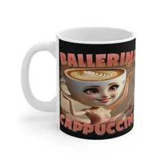 MI COMPRA ONLINE - Taza Ballerina Cappuccino Diseño Único Regalo Cerámica Premium 325 ml