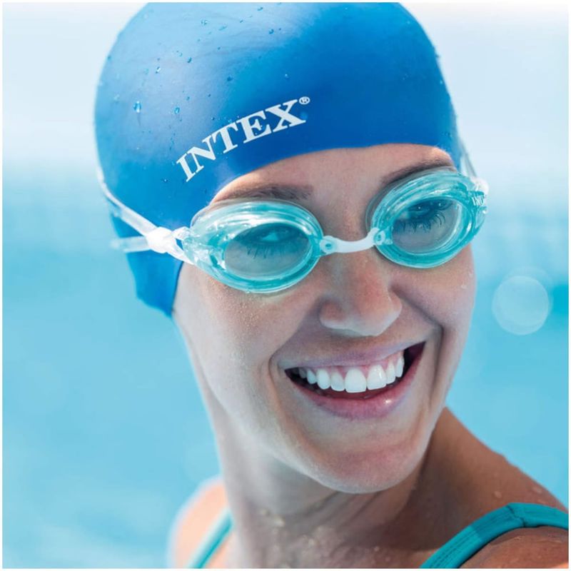 INTEX - Gorro de Natación INTEX Talla 8+ Colores Azul