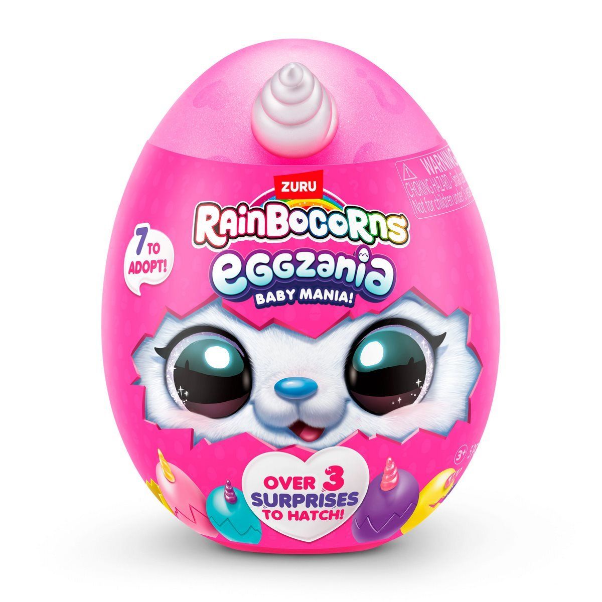 ANSALDO - Peluche Mini Huevo Rainbocorns colección Eggzania sorpresa