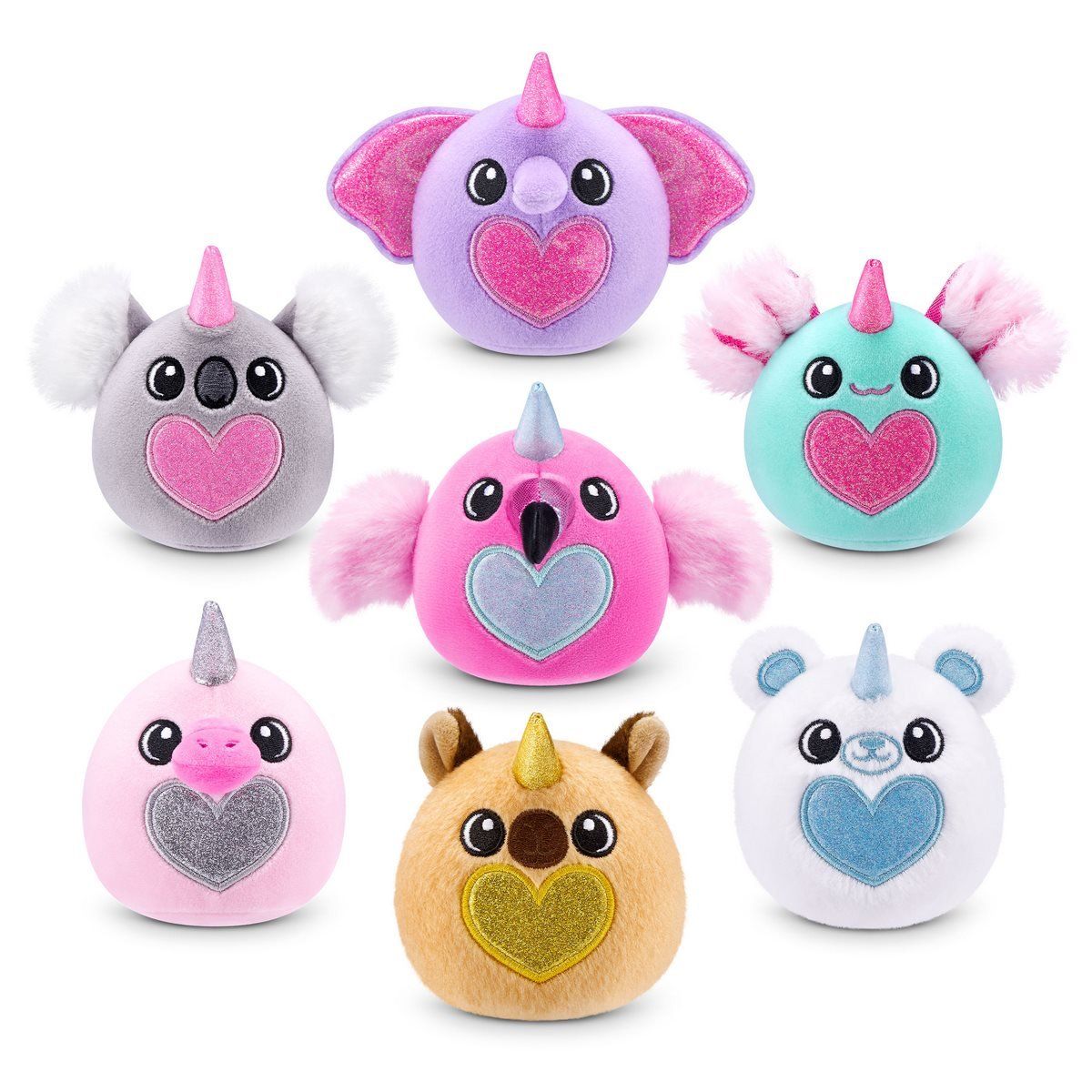 ANSALDO - Peluche Mini Huevo Rainbocorns colección Eggzania sorpresa