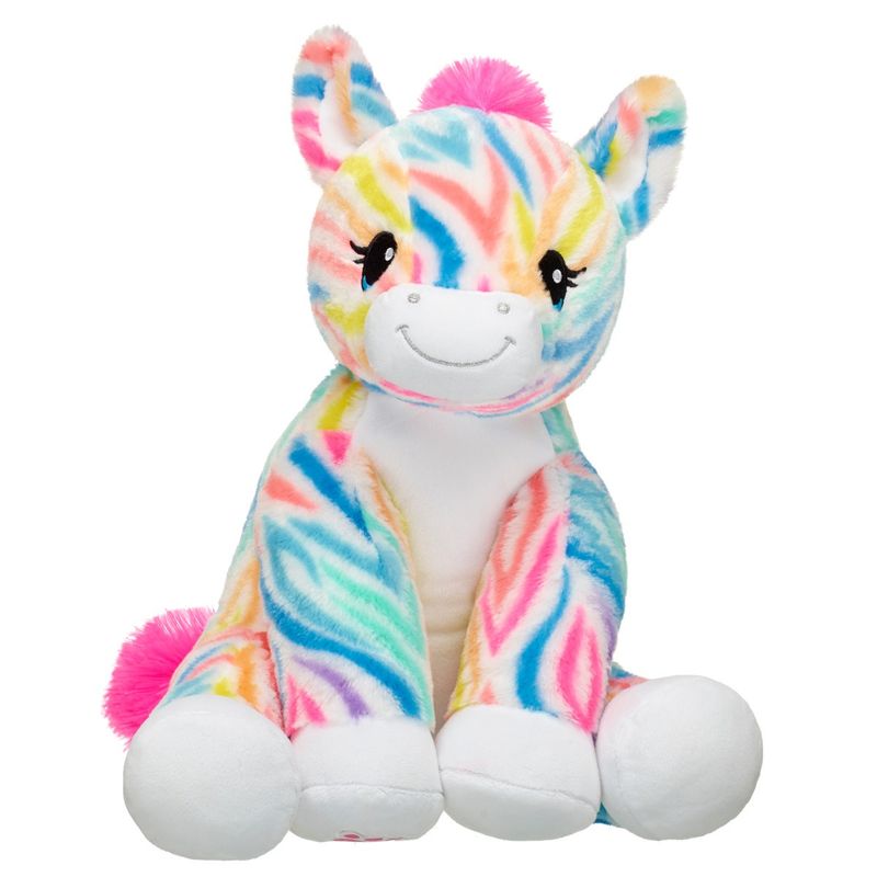 BUILD A BEAR - PELUCHE ZEBRA ARCOIRIS BUILD-A-BEAR