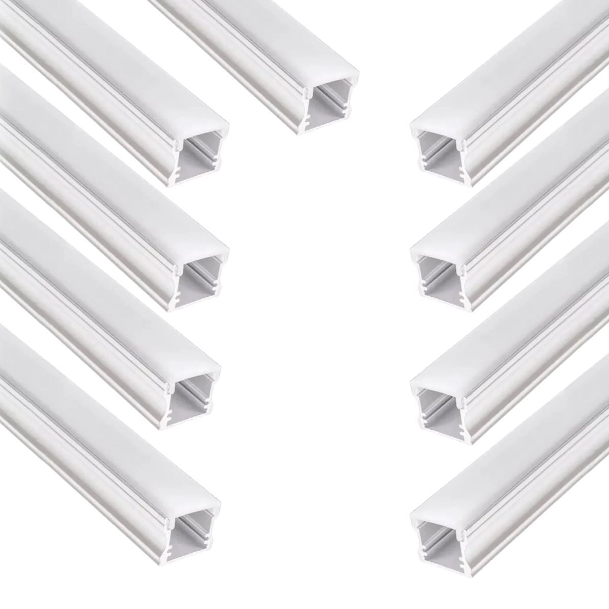 9 Perfiles de 1 metro Alto Sobrepuesto para Cinta Led (1202), marca GENERICO - Foto Principal
