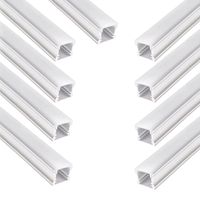 9 Perfiles de 1 metro Alto Sobrepuesto para Cinta Led (1202)