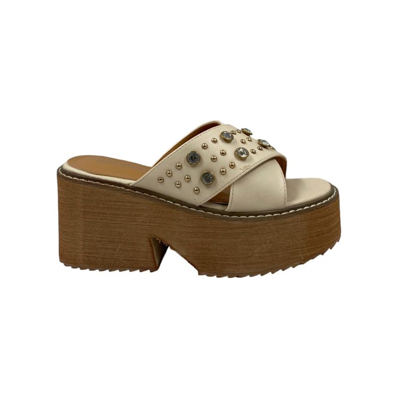 HERIEL - Sandalia Blanca Plataforma