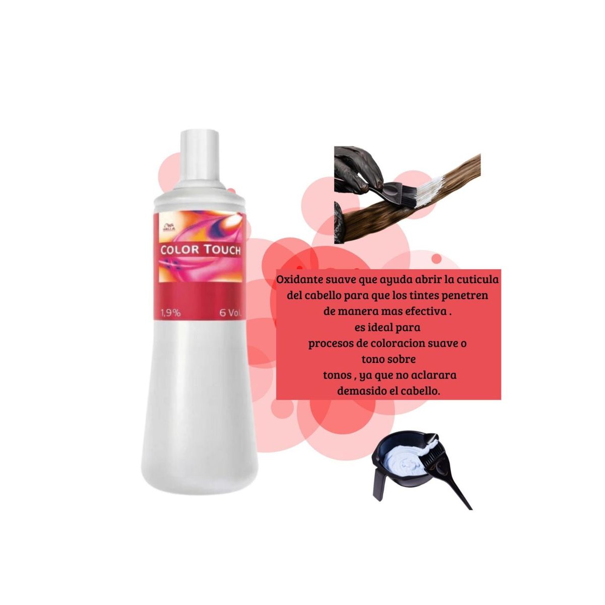 WELLA - Emulsion Wella Colour Touch 1000ml  6 VOL Tono Sobre Tonos