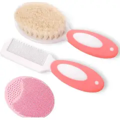 GENERICO - Set De Higiene Para Bebes Cepillos Y Peine Suave Limpieza
