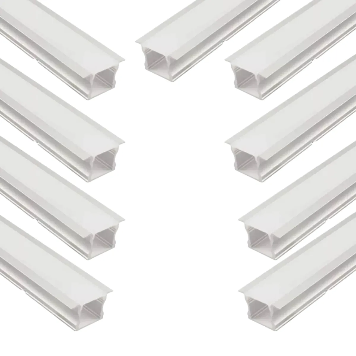 9 Perfiles De 1 Metro Alto Embutido Para Cinta Led (1201), marca GENERICO - Foto Principal