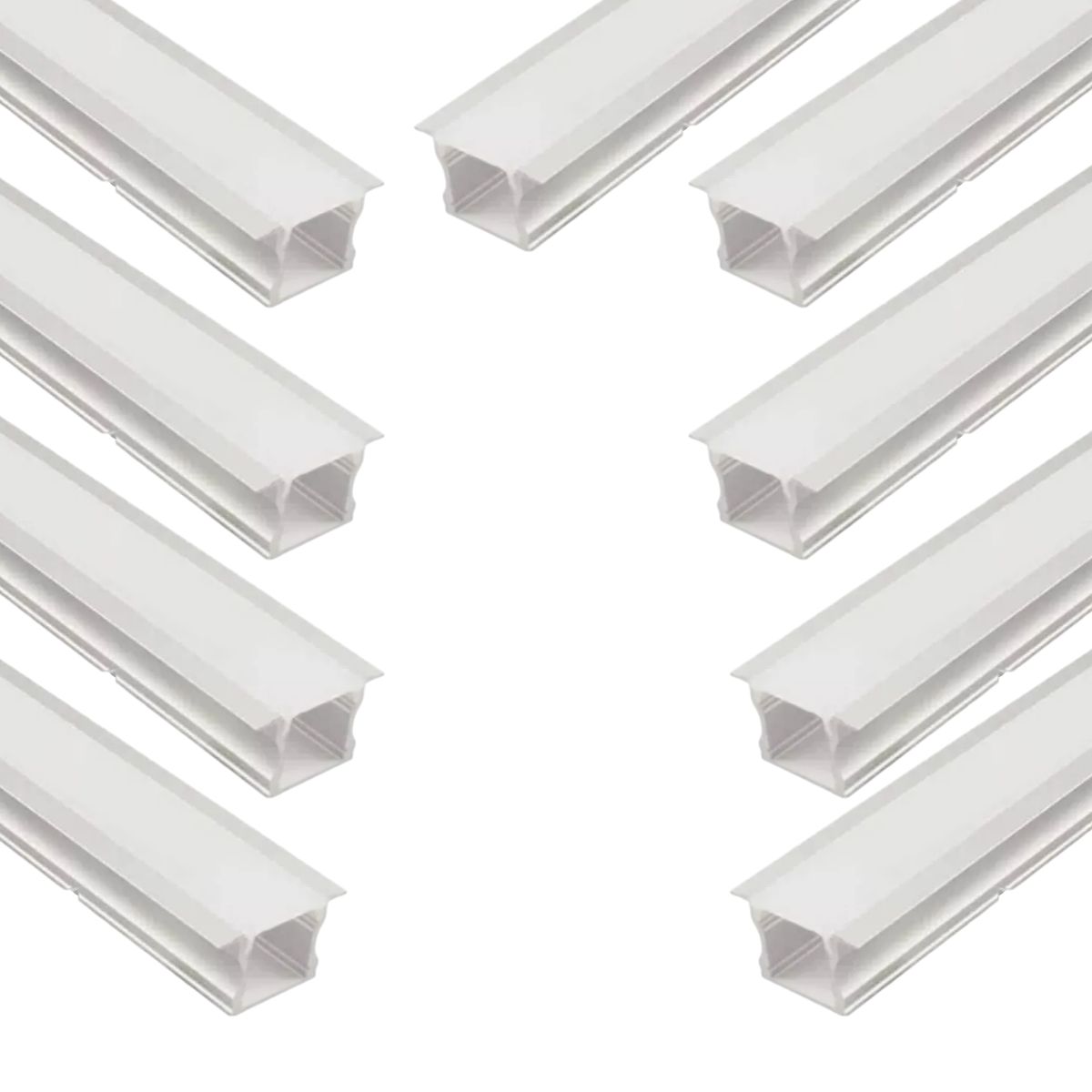 9 Perfiles De 1 Metro Alto Embutido Para Cinta Led (1201), marca GENERICO - Foto Principal