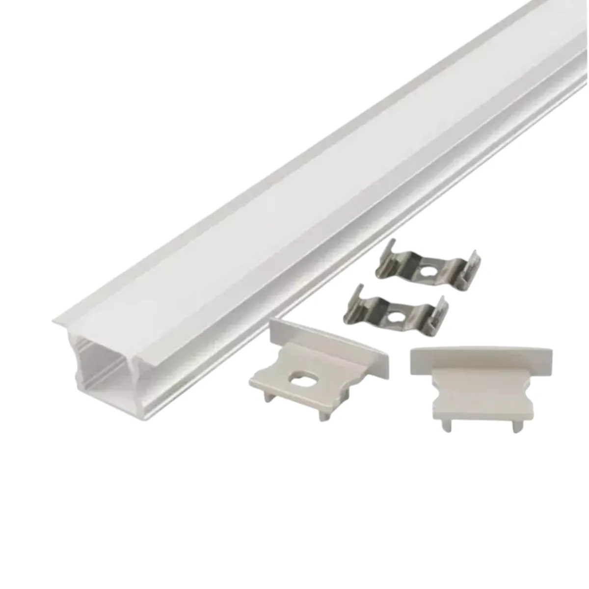 9 Perfiles De 1 Metro Alto Embutido Para Cinta Led (1201), marca GENERICO - Foto 2