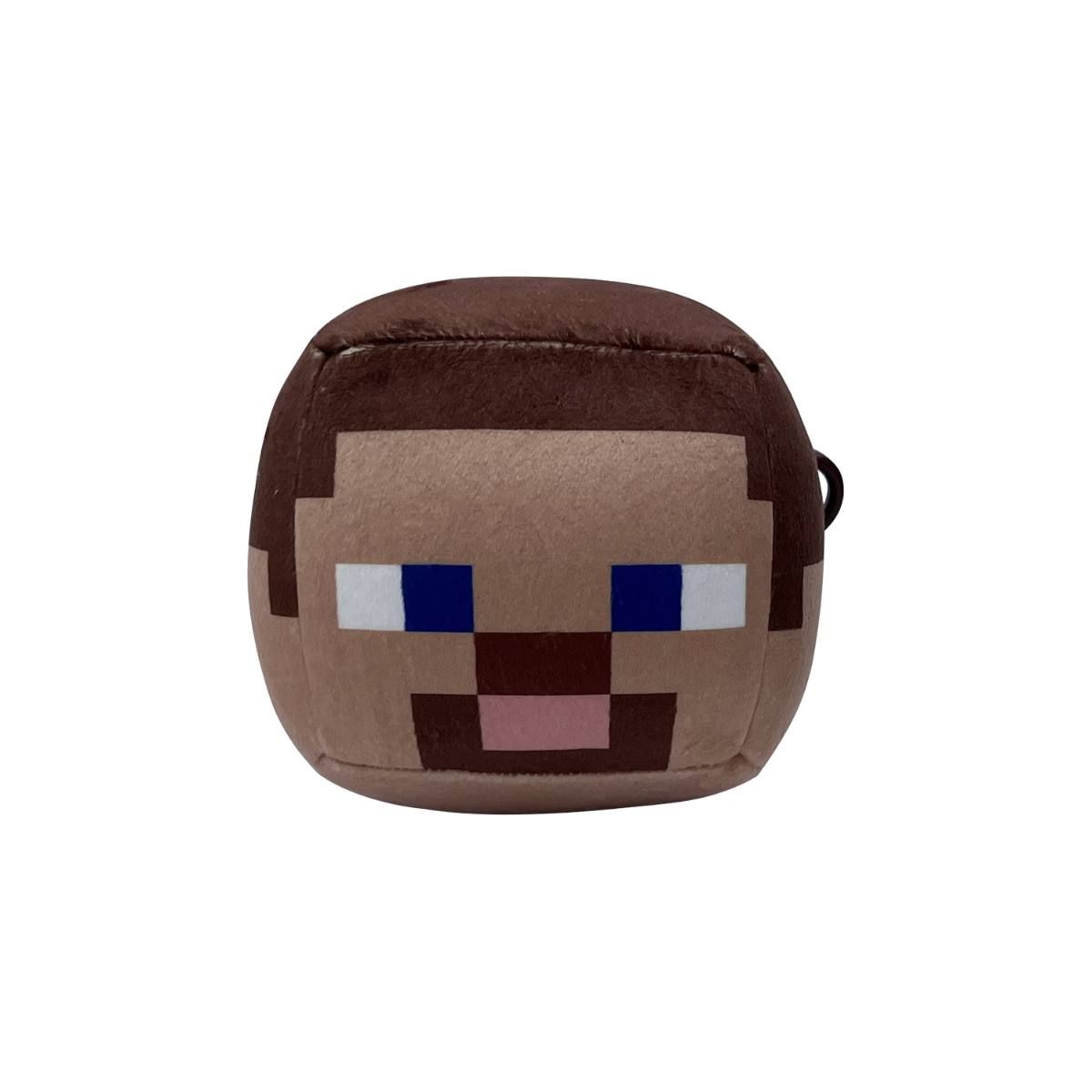 MINECRAFT - Peluche Minecraft cubo 12cm con clip colección - Steve