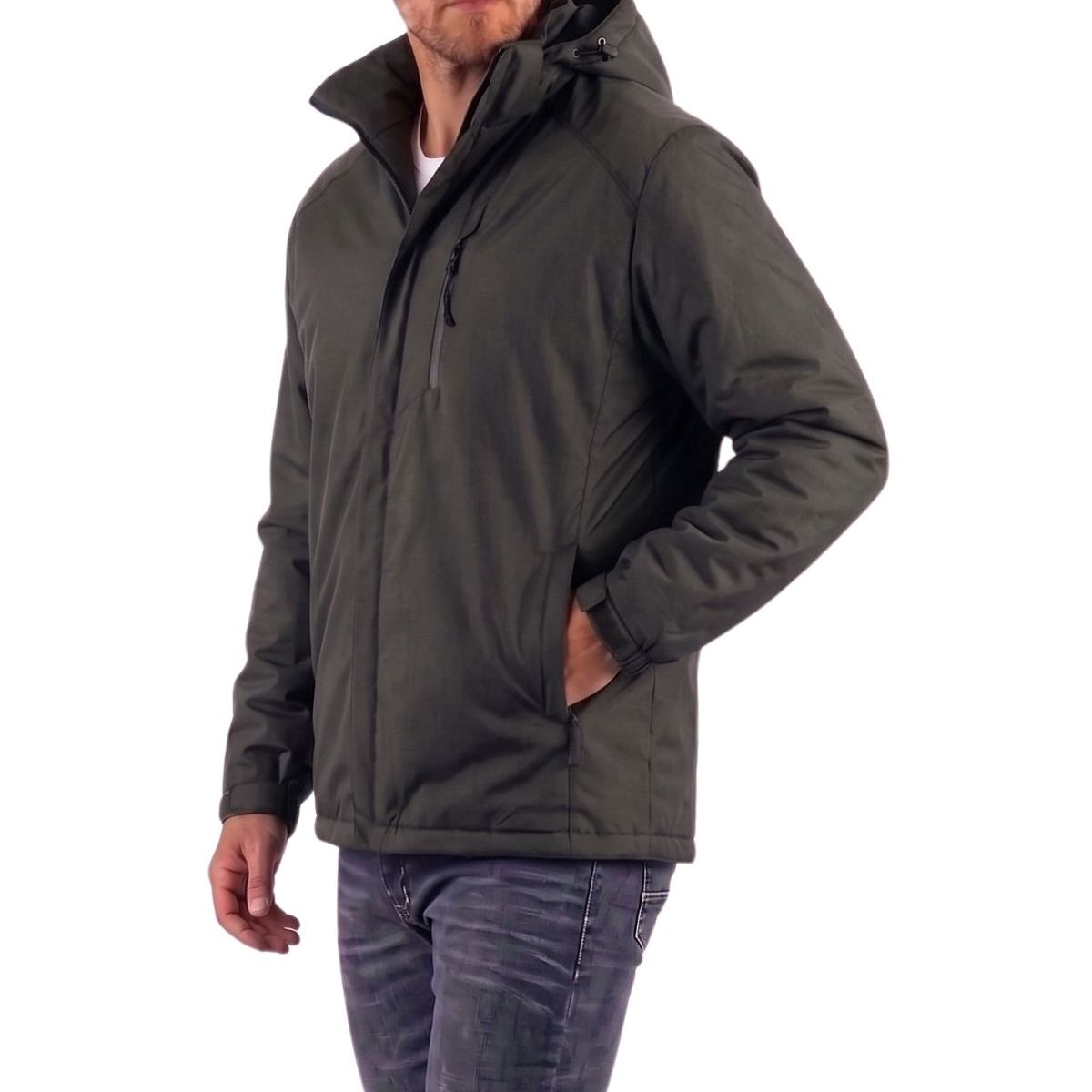 LOOK SHOP - CHAQUETA HOMBRE PREMIUM EXCELENTE CALIDAD PARKA FORRO PIEL H302