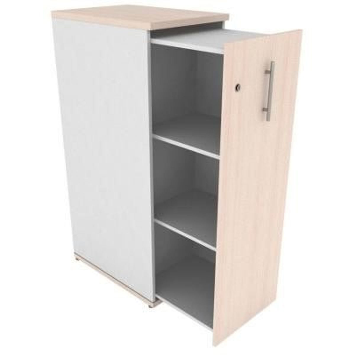 AGM - Locker Telescópico 120 Blanco Maple Izquierdo