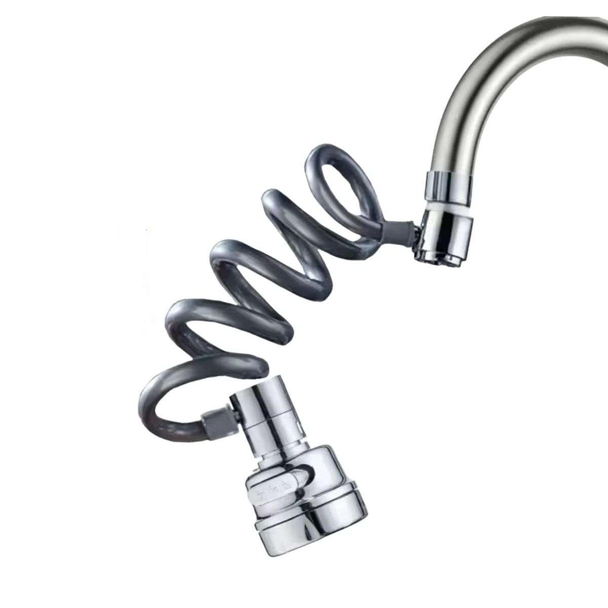 GENERICO - Adaptador Extension Flexible Llave Agua 360 Lavamanos