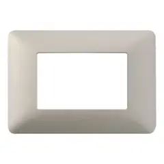 BTICINO - Placa 3 Modulos Titanio Claro Matix SAM503M3TCF