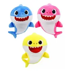 BABY SHARK - PACK PELUCHES BABY, MOMMY Y DADDY 30 CM