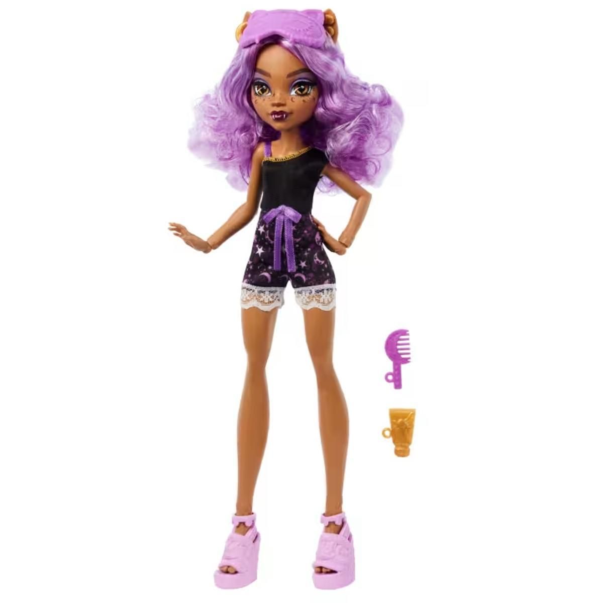 MONSTER HIGH - Muñeca Monster High pijama Clawdeen Wolf