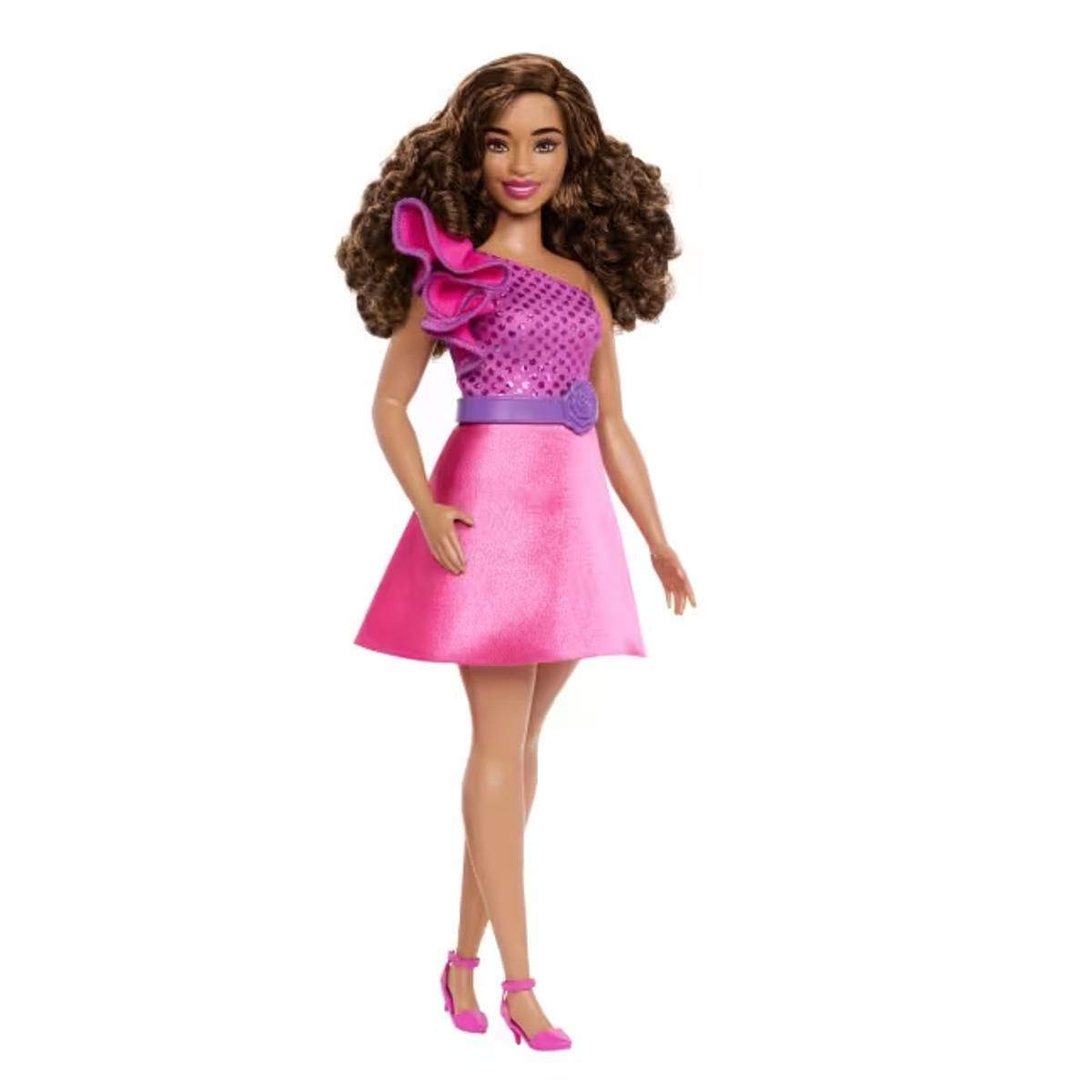 BARBIE - Muñeca Barbie Fashionista - Vestido rosa