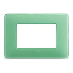 BTICINO - Placa 3 M Color Te Verde con soporte Matix SAM4803CVCF