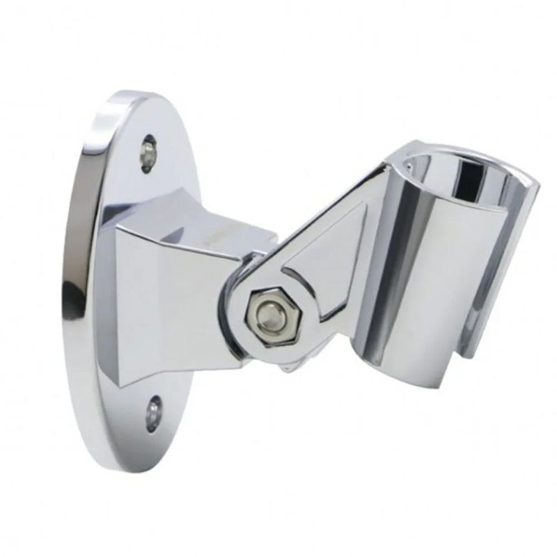 GENERICO - Soporte ducha pared ABS cromado ajustable universal