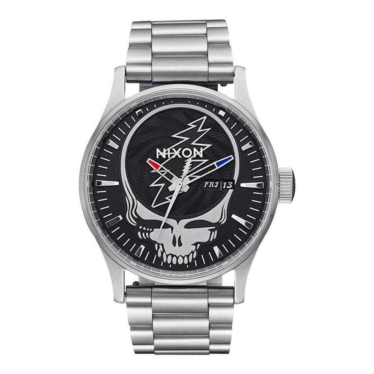NIXON - Reloj Grateful Dead Sentry St Black Silver Nixon