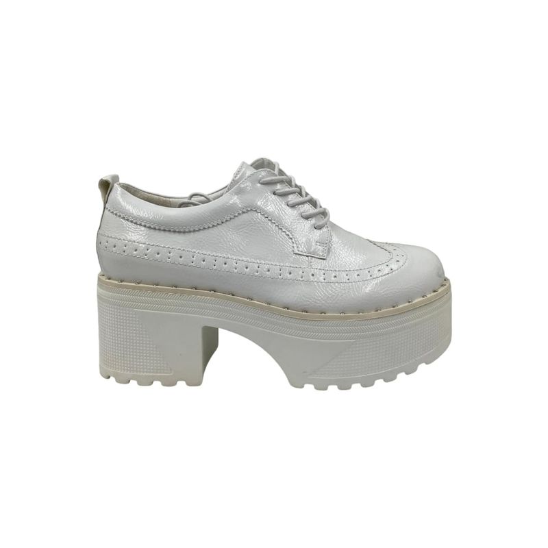 HERIEL - Zapato Blanco Plataforma Mujer