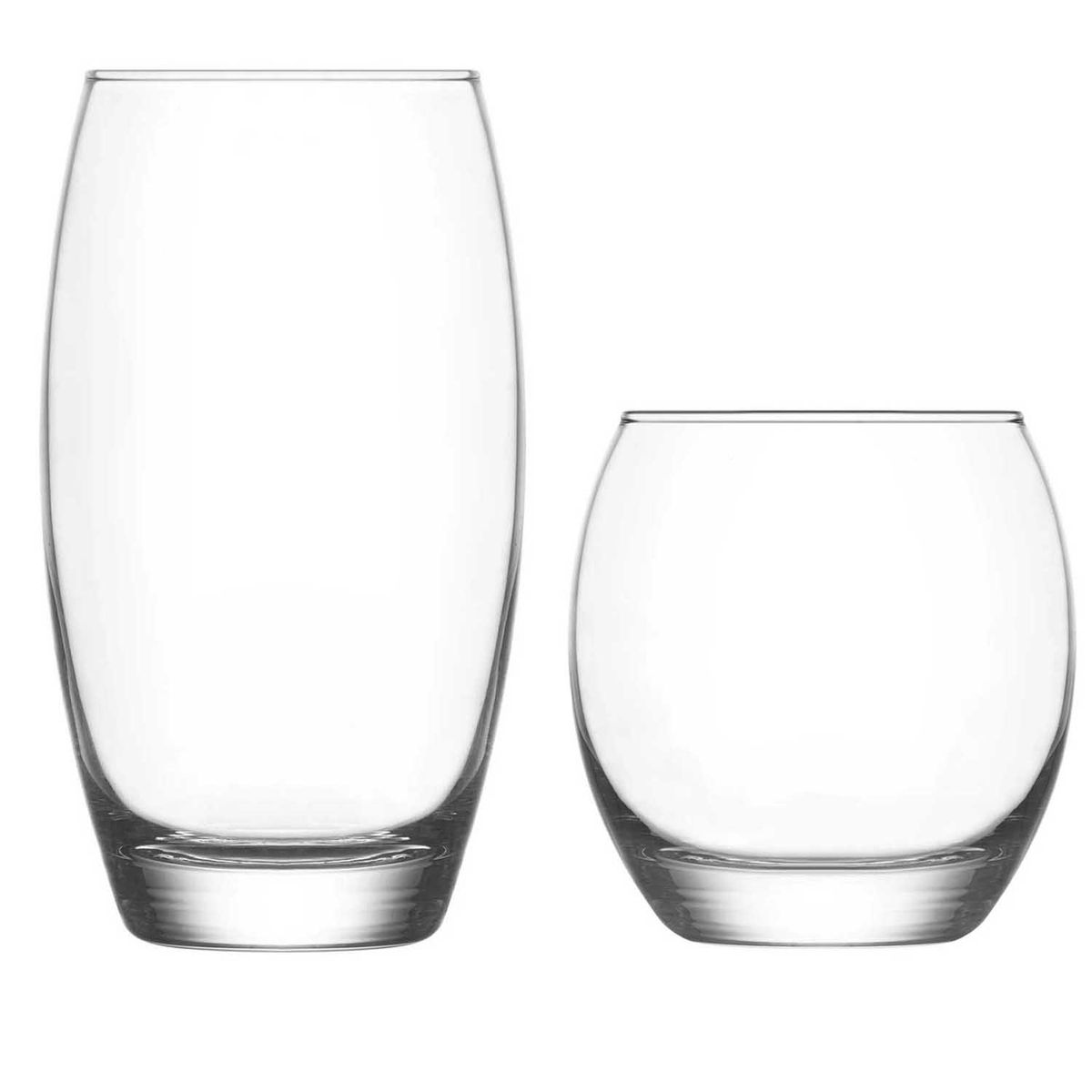 LAV - Vaso Empire Whisky+Rock Set 12 piezas