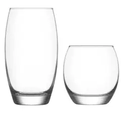 LAV - Vaso Empire Whisky+Rock Set 12 piezas