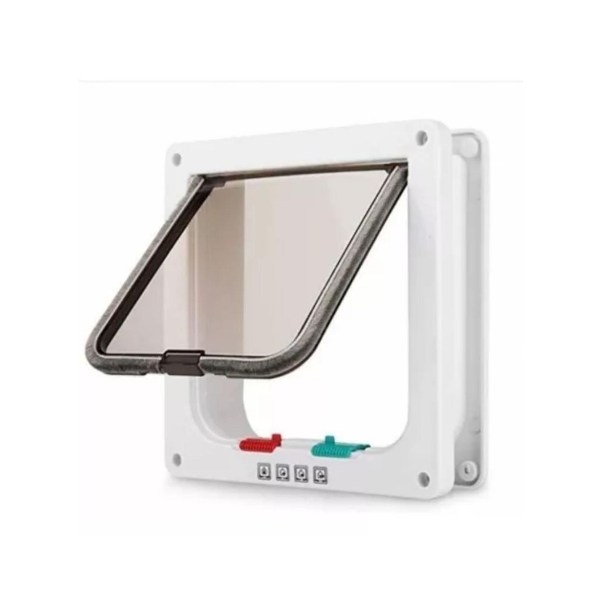 GENERICO - Puerta para Gatos con Cierre Magnético - 20 x19 cm Exterior