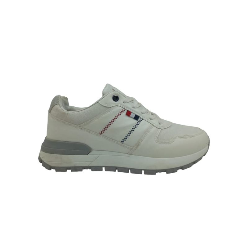 HERIEL - Zapatilla Blanca Plataforma Hombre