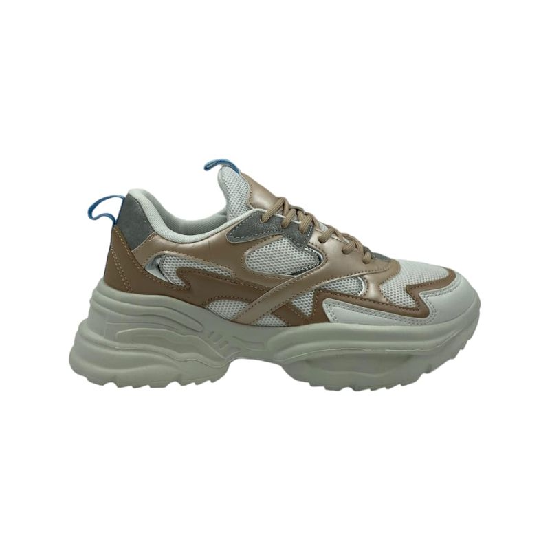 HERIEL - Zapatilla Blanca Plataforma Mujer