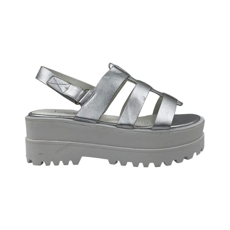 HERIEL - Sandalia Silver Plataforma