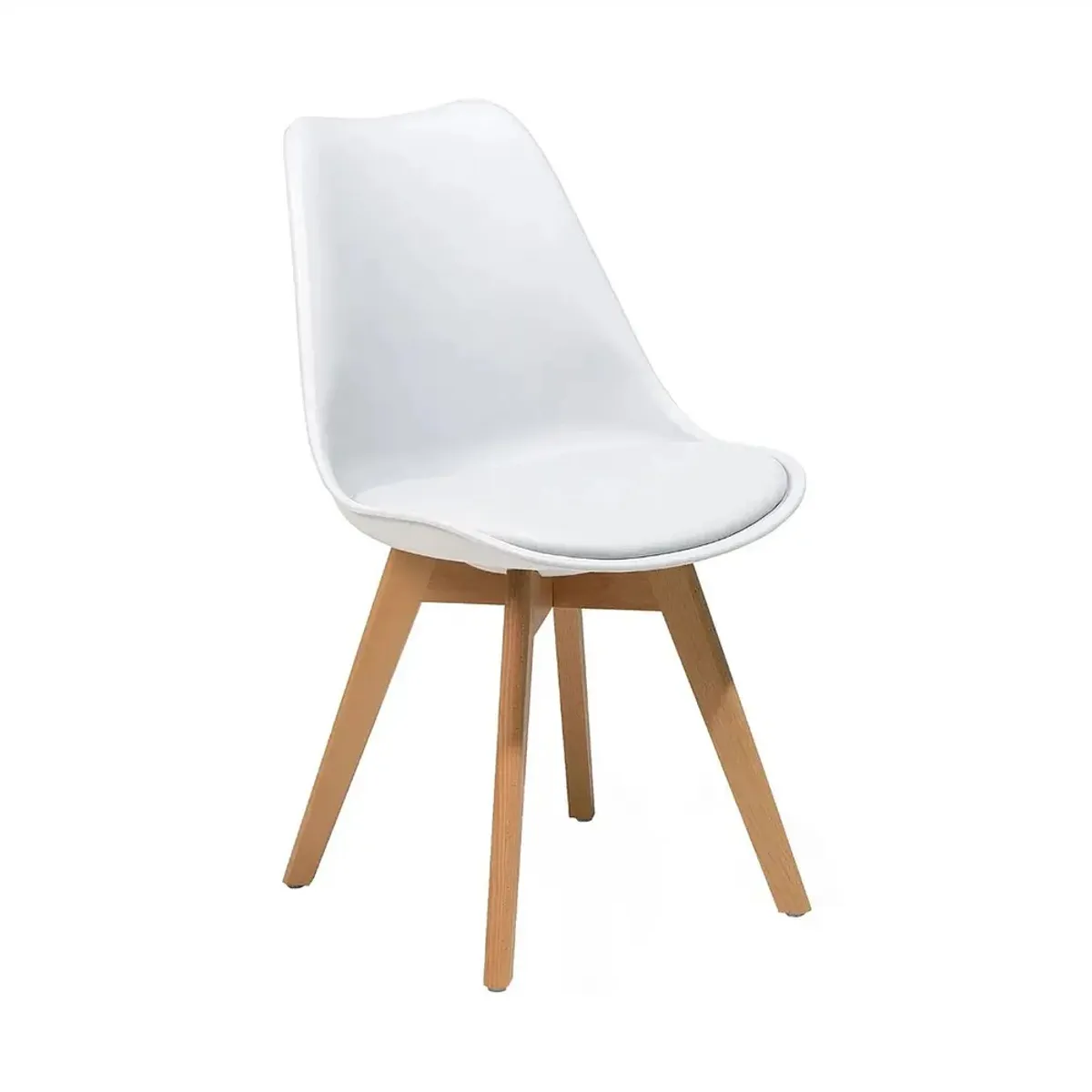 CORI CORI - Juego de Comedor Mesa 80cms Blanca + 2 Sillas Tulip Blanca