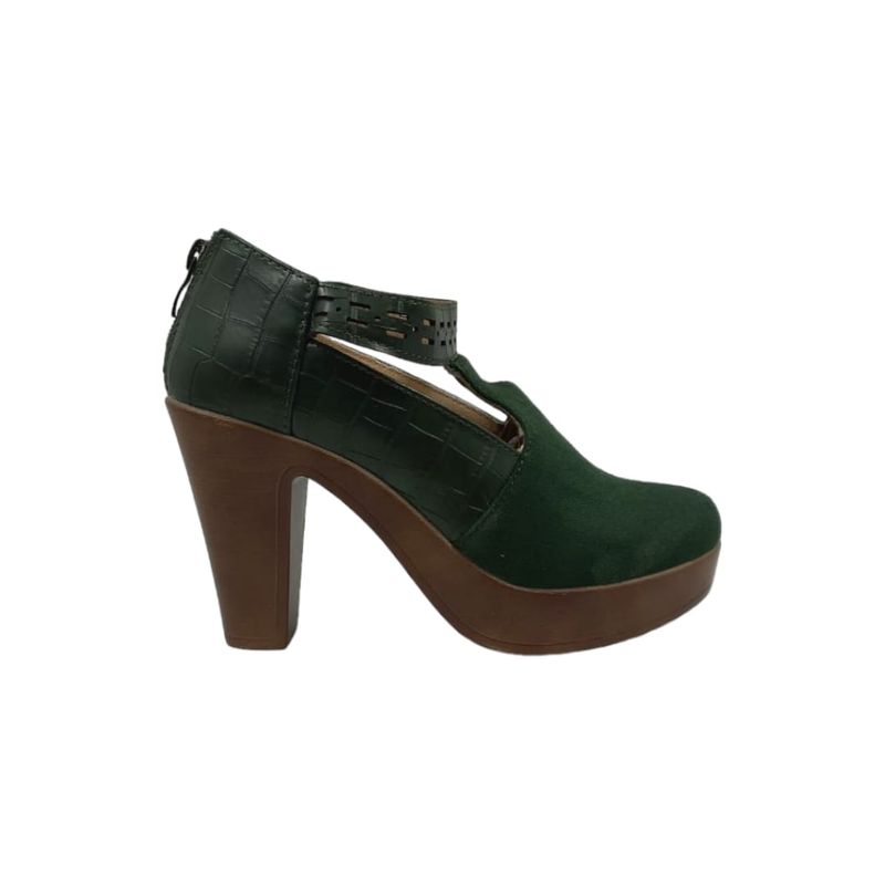 HERIEL - Zapato Verde Taco Mujer