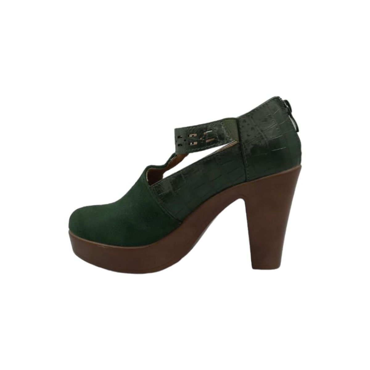 HERIEL - Zapato Verde Taco Mujer