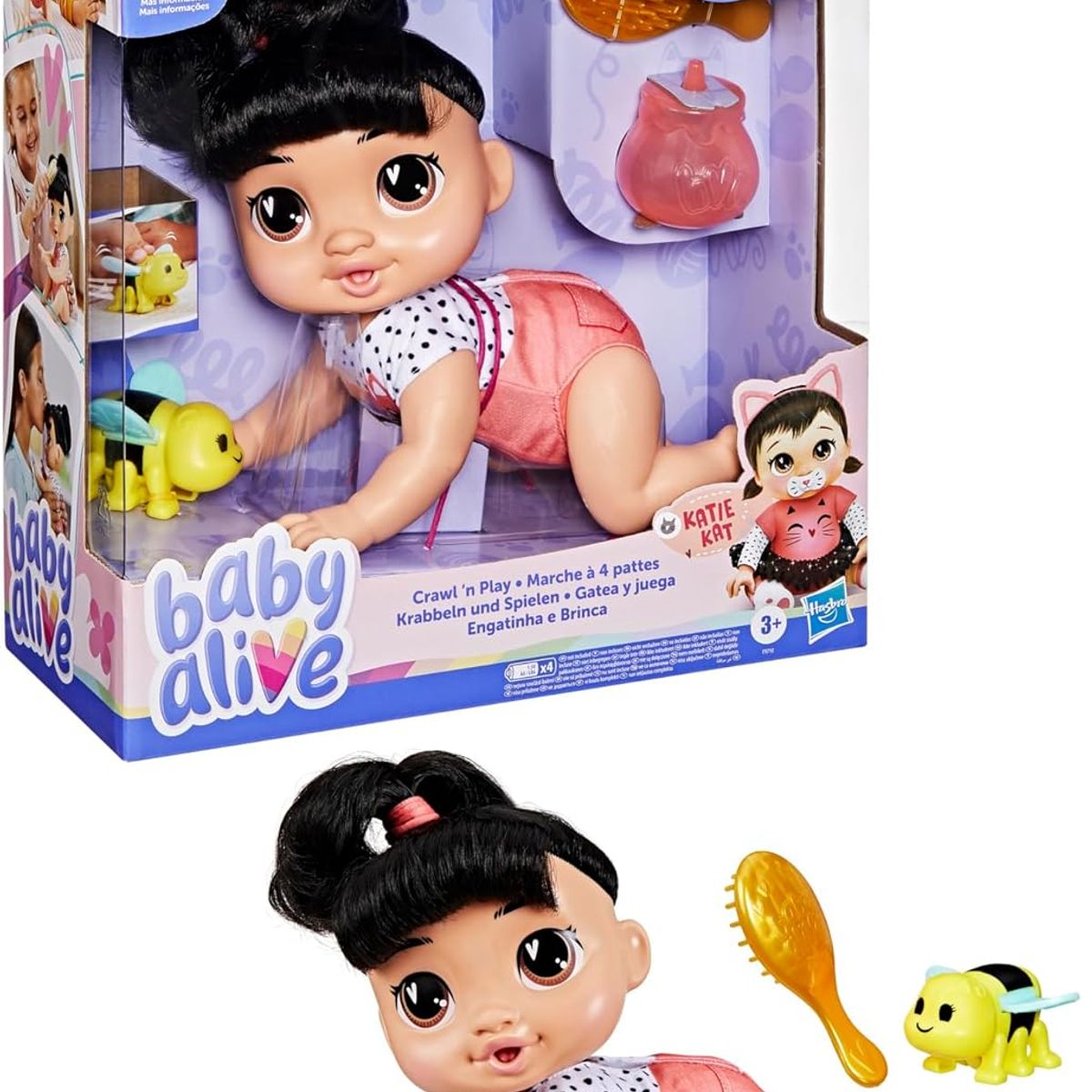 BABY ALIVE - Baby Alive Muñeca Gatea Y Juega Katie Kat
